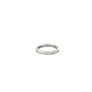 14k white gold 1.00ct G SI1 Princess Cut Diamond eternity ring