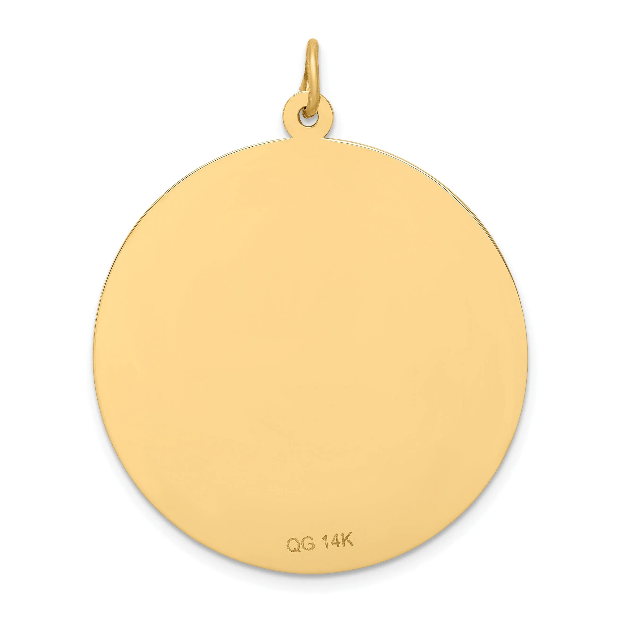 14k Yellow Gold Medical Alert ID Pendant
