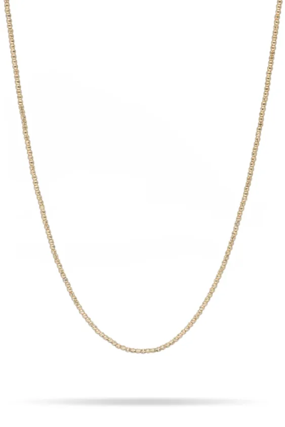 16" Beaded Necklace 14k