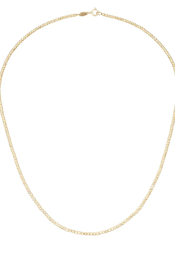 16" Beaded Necklace 14k