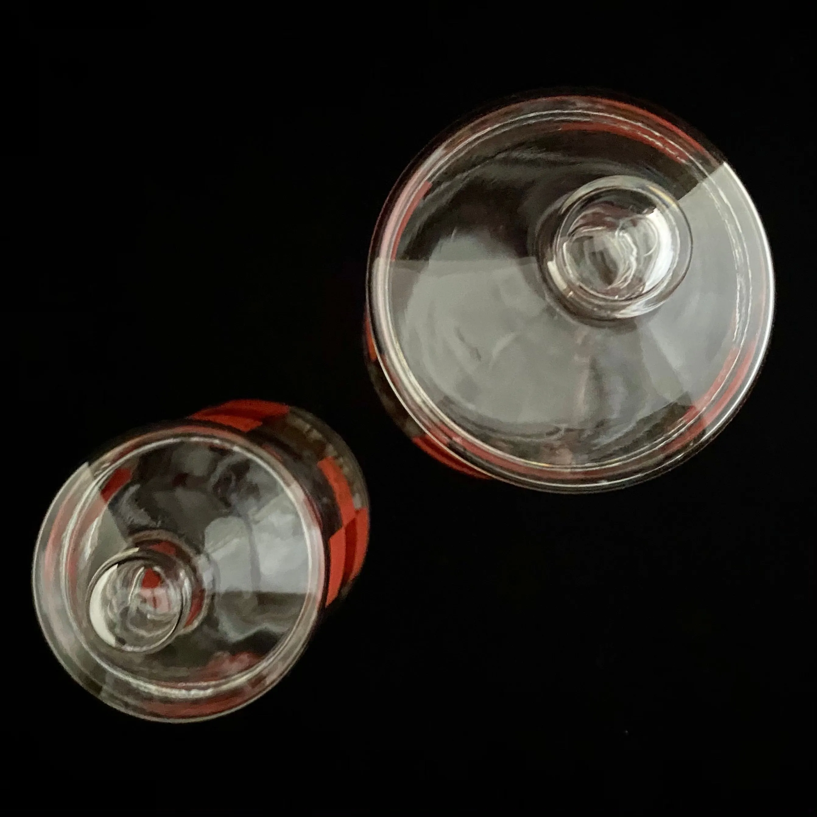 1960s Glass Canisters, Set Of 2