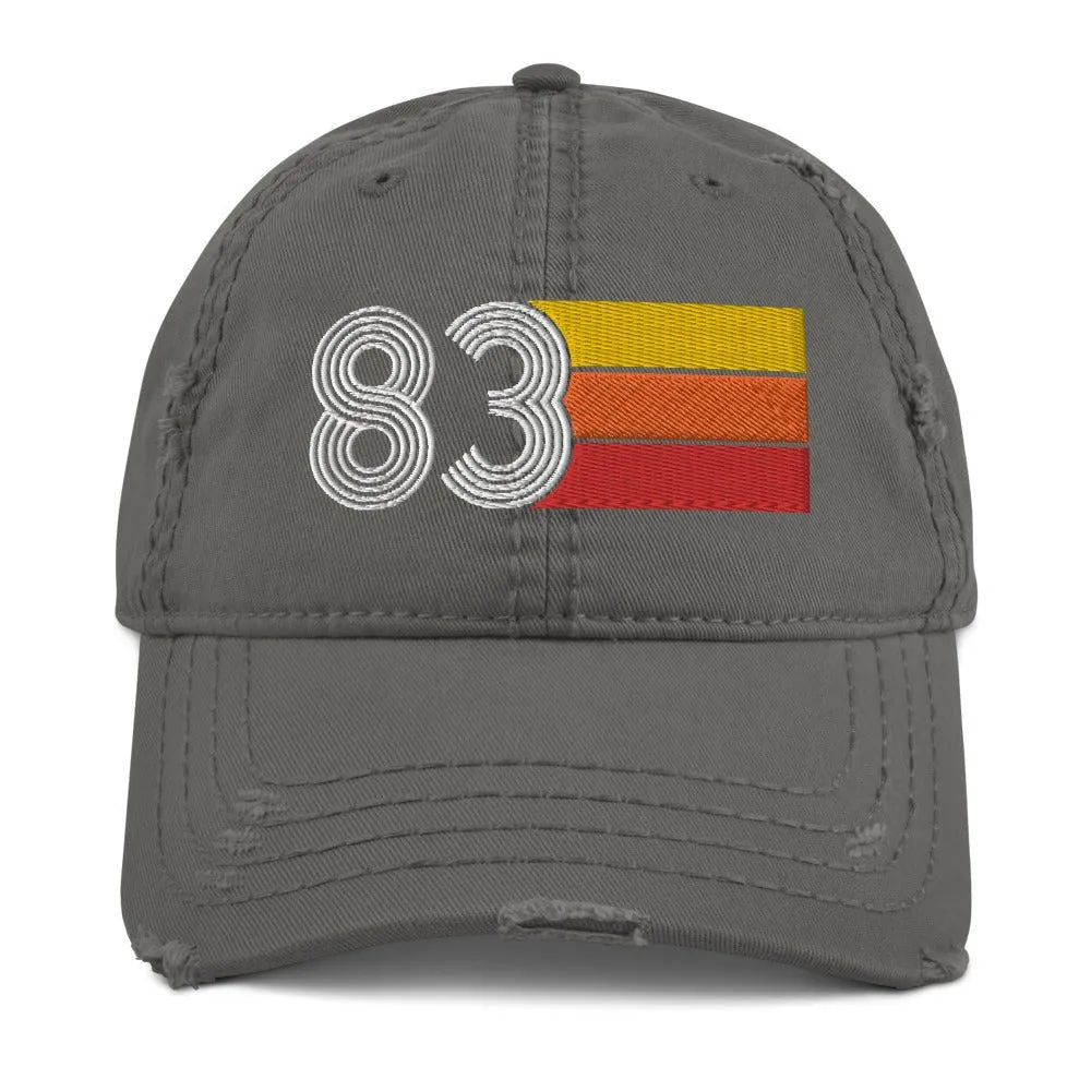 1983 Retro 83 Distressed Dad Hat