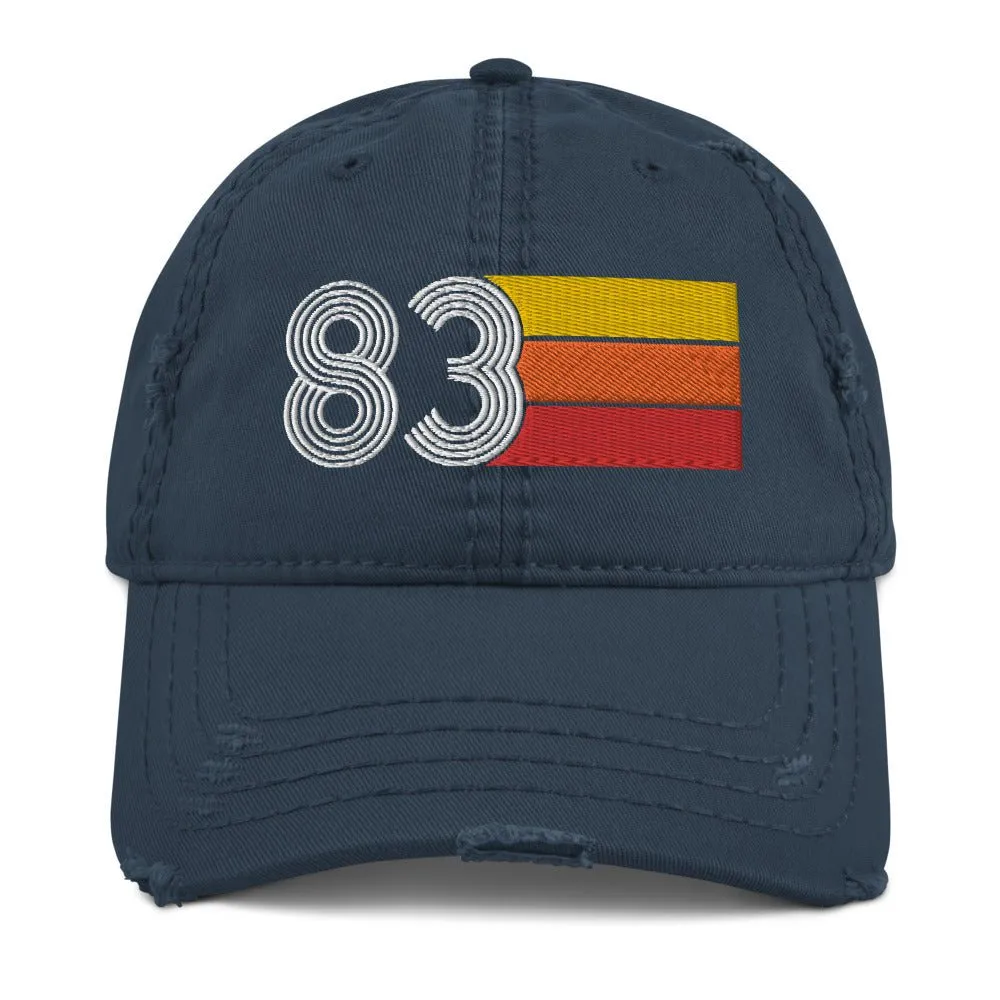 1983 Retro 83 Distressed Dad Hat