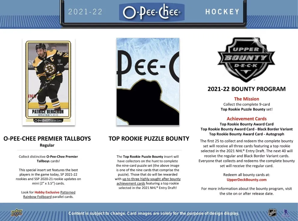 2021-22 Upper Deck O-Pee-Chee Hockey Hobby Box