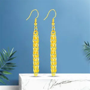 24K Gold-Plated Tassel Drop Earrings