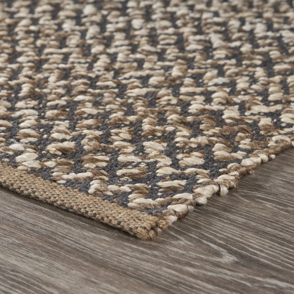 3’ x 5’ Gray Toned Chevron Patterned Runner Rug