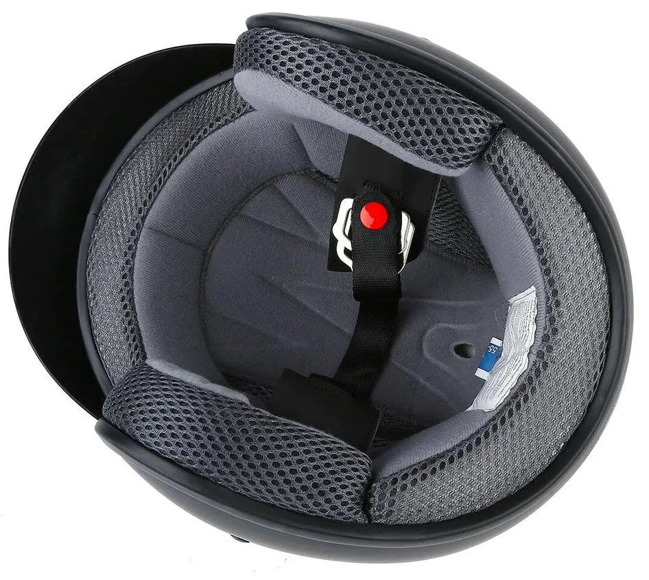 3/4 Retro Open Face DOT Motorcycle Helmet