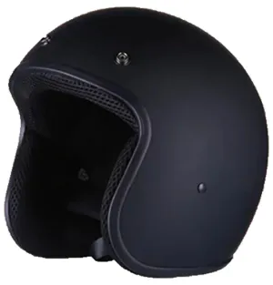3/4 Retro Open Face DOT Motorcycle Helmet