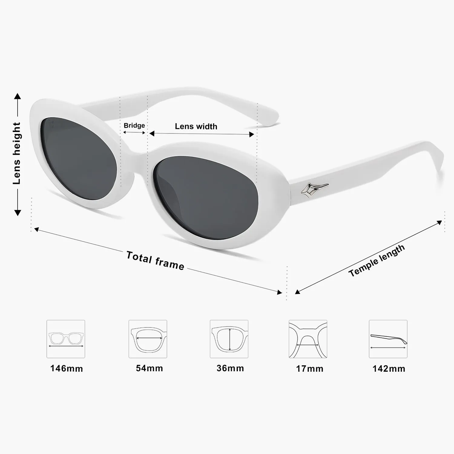 6 Colors - Exclusive Logo Design Sunglasses