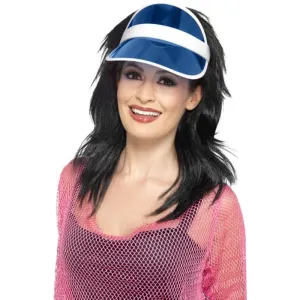 80s Sun Visor - Blue
