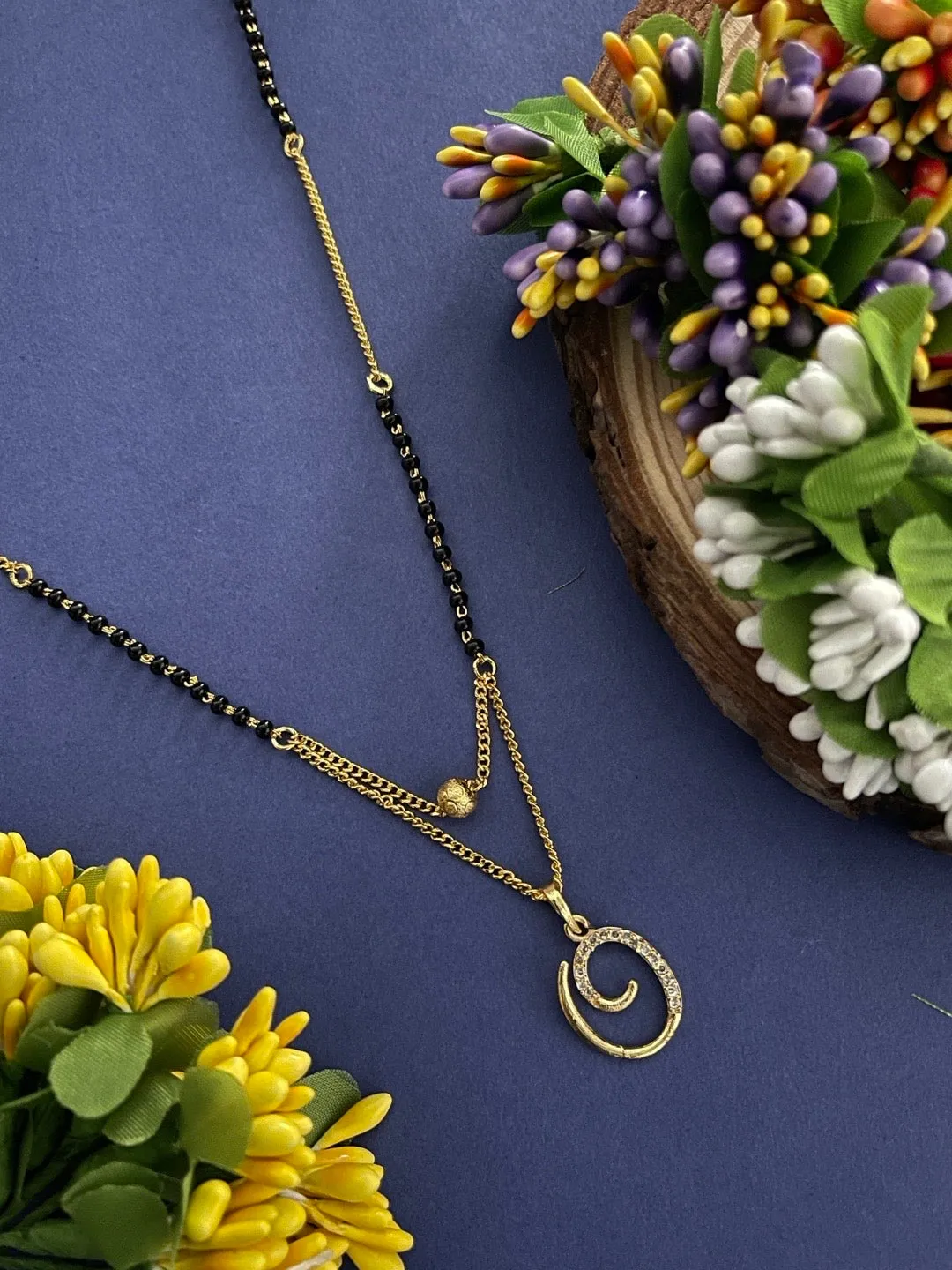 A-Z Cursive Letter Mangalsutras Short Mangalsutra Designs (20 Inches)