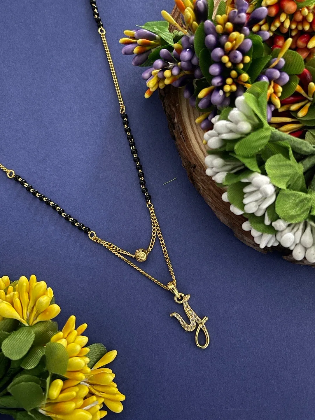 A-Z Cursive Letter Mangalsutras Short Mangalsutra Designs (20 Inches)