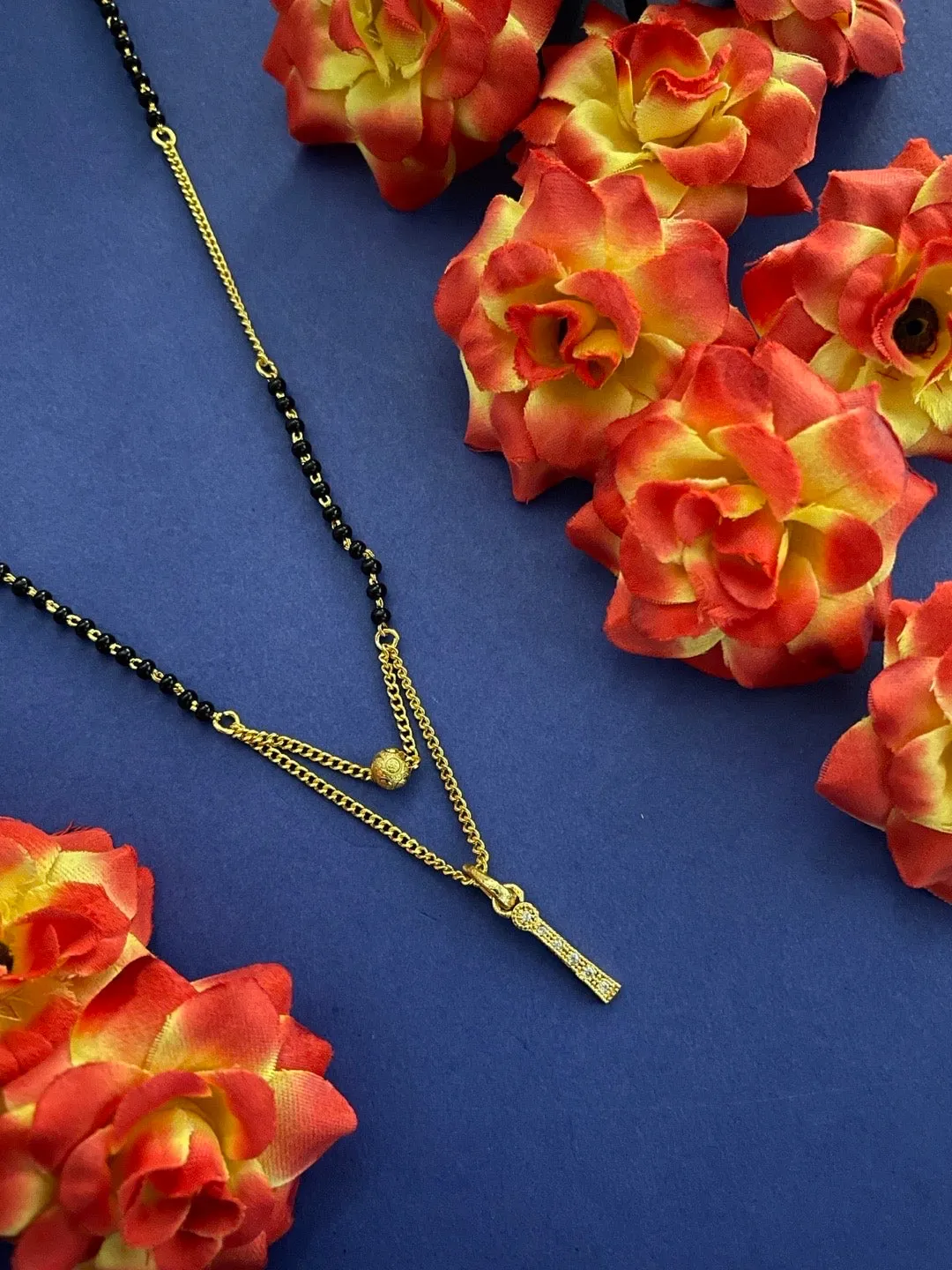 A-Z Cursive Letter Mangalsutras Short Mangalsutra Designs (20 Inches)