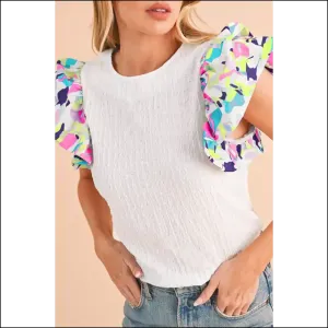 Abstract Puff Sleeve Top: so Chic, It's Scary (good) - Needful Things 😈