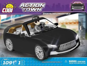 Action Town: Sports Car Convertible Cobra - 109pc