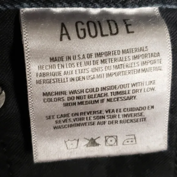 AGOLDE Jamie High Rise Black Grommet Detailling Size 26 Revolve UO Relax…