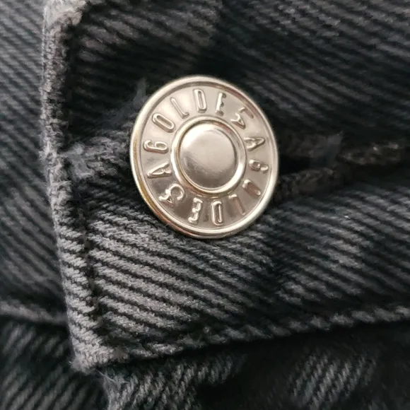 AGOLDE Jamie High Rise Black Grommet Detailling Size 26 Revolve UO Relax…
