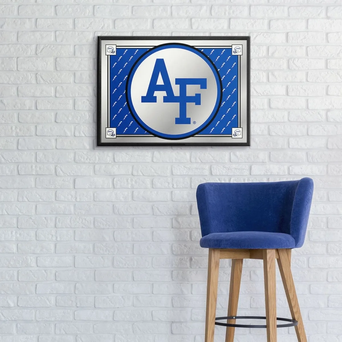 Air Force Falcons: Team Spirit - Framed Mirrored Wall Sign