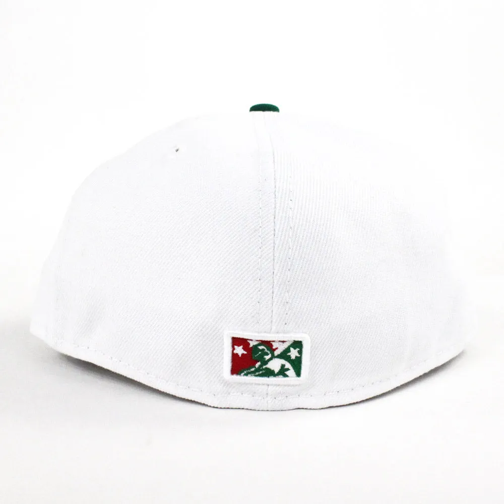 Albuquerque Isotopes New Era 59Fifty Hat (Air Jordan RETRO 4 SALS WHITE Gucci Gray Under Brim)