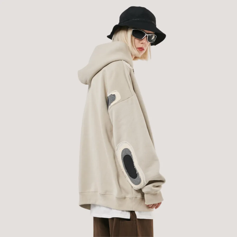 American Retro Splicing Hoodie