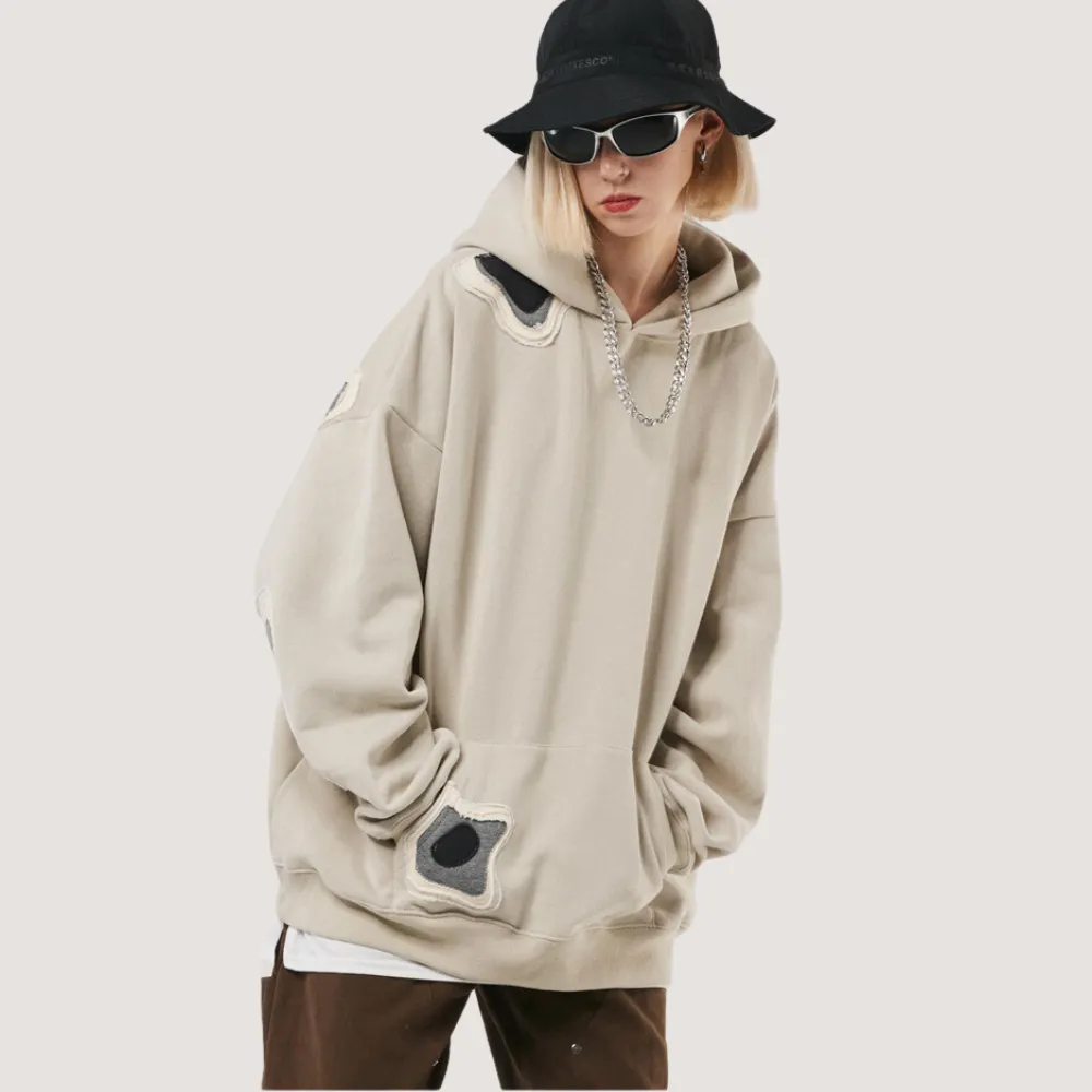 American Retro Splicing Hoodie
