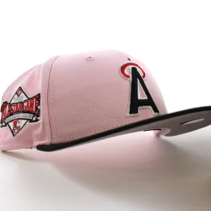 Anaheim Angels 1989 All-Star Game New Era 59Fifty Fitted Hat (GITD Pink Black Visor Grey Under Brim)