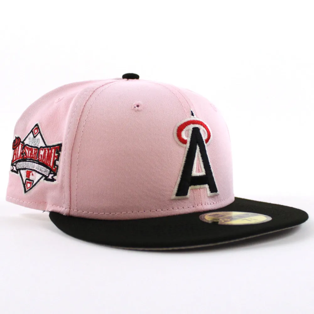 Anaheim Angels 1989 All-Star Game New Era 59Fifty Fitted Hat (GITD Pink Black Visor Grey Under Brim)