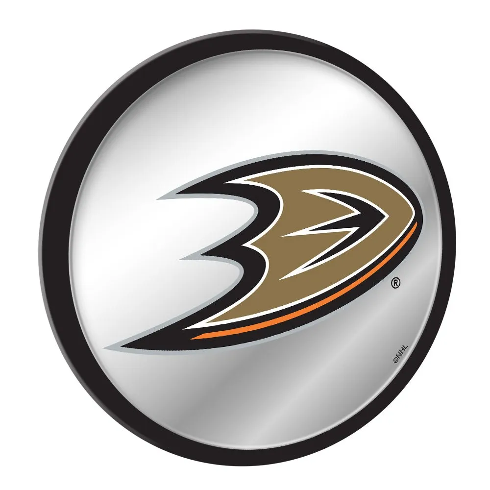 Anaheim Ducks: Modern Disc Mirrored Wall Sign