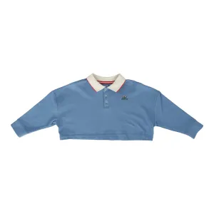 Analogie Girls Polo Long Sleeve - Light Blue (Sports Collection)