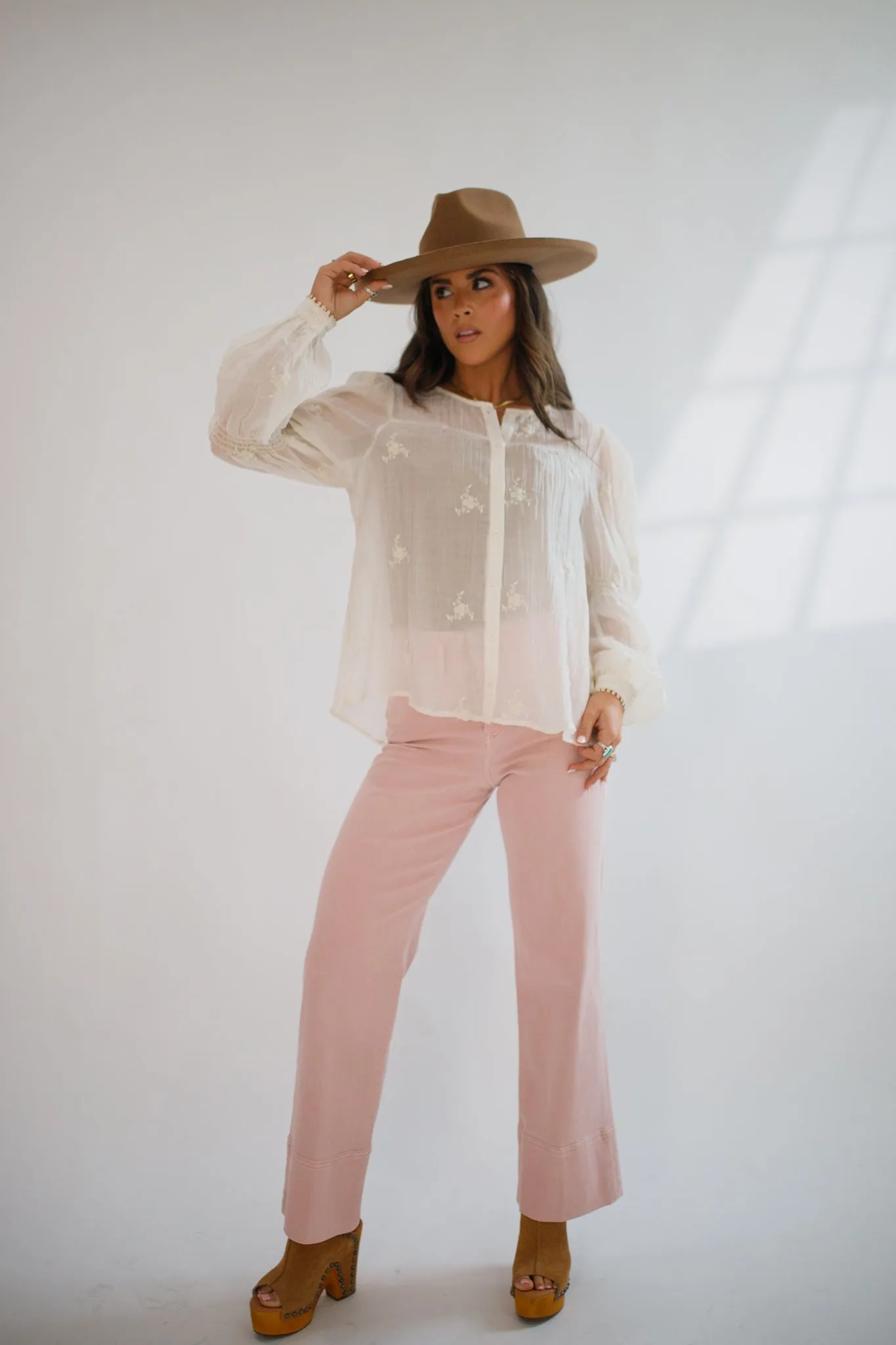 Anna Lisa Button Down Cream