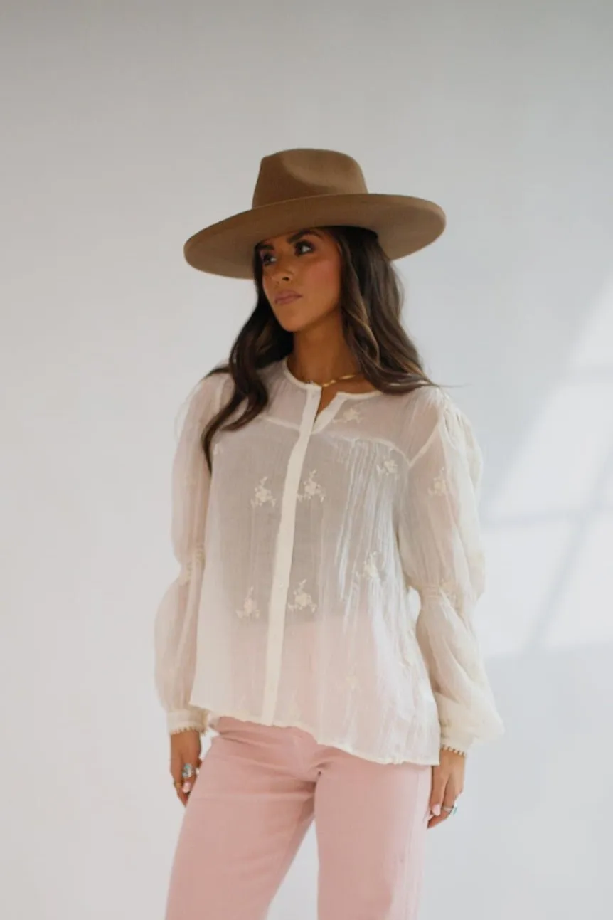 Anna Lisa Button Down Cream