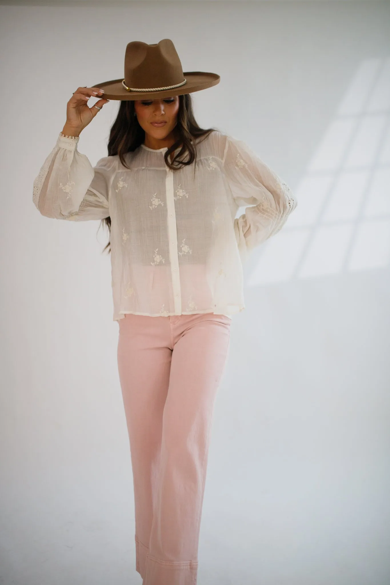 Anna Lisa Button Down Cream