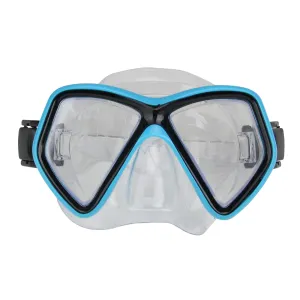 Aqua Blue and Black Children's Swimming Mask Ages 10 Up
