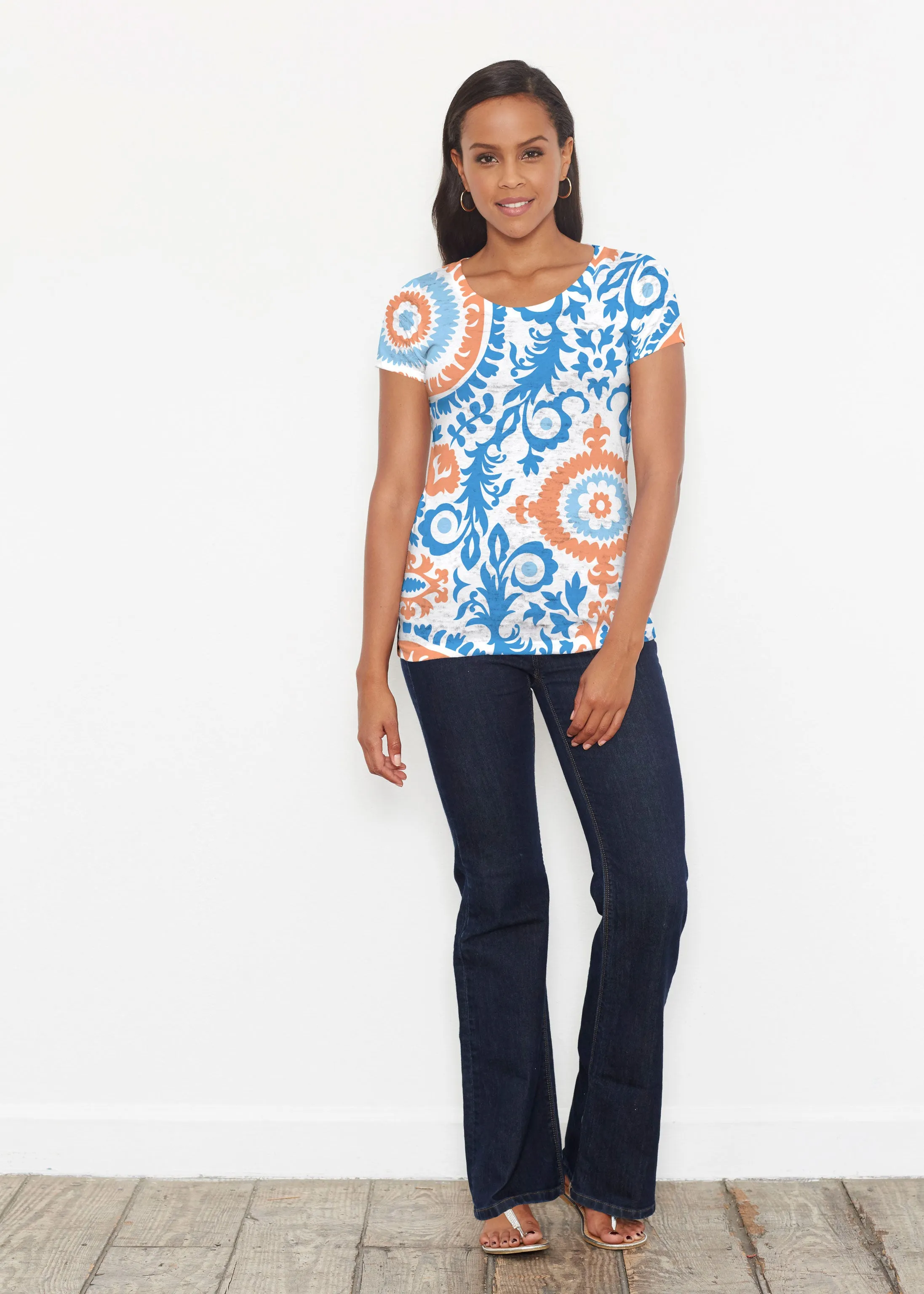 Archery Navy (14208) ~ Signature Short Sleeve Scoop Shirt