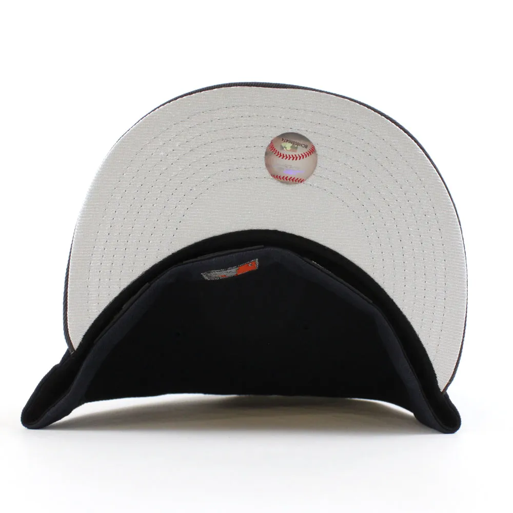 Arizona Diamondbacks (Los D backs) Arizona Born 25Th Anniversary New Era 59Fifty Fitted Hat (Chrome White Black Gray Under Brim)