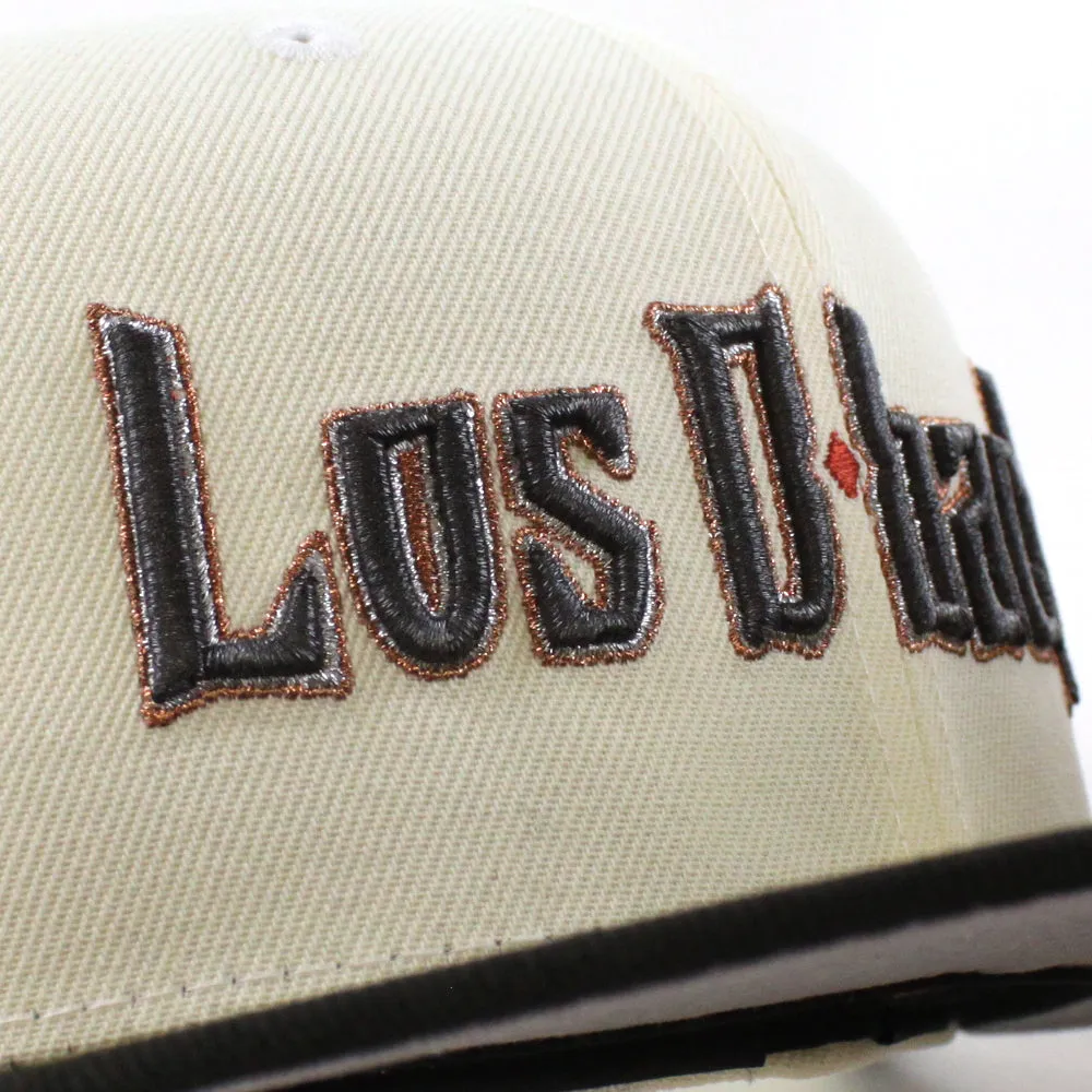 Arizona Diamondbacks (Los D backs) Arizona Born 25Th Anniversary New Era 59Fifty Fitted Hat (Chrome White Black Gray Under Brim)