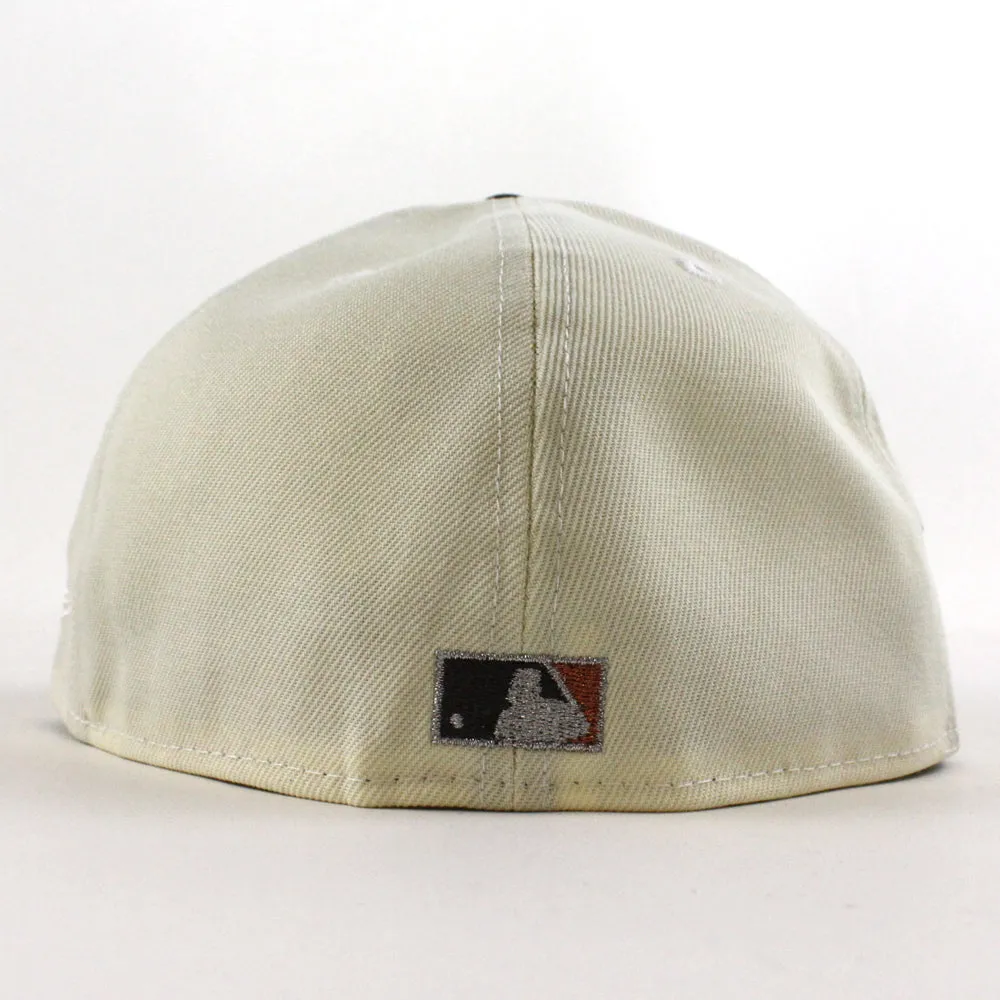 Arizona Diamondbacks (Los D backs) Arizona Born 25Th Anniversary New Era 59Fifty Fitted Hat (Chrome White Black Gray Under Brim)