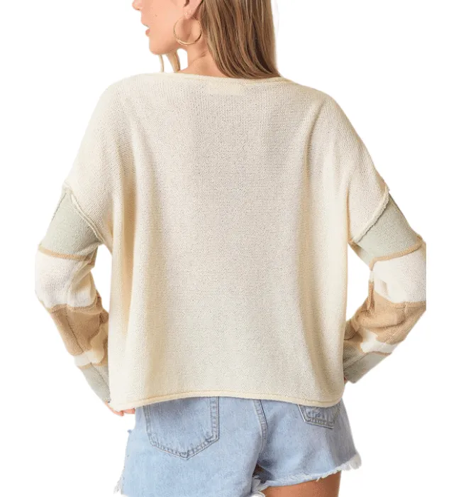 Ashlee Colorblock Sleeve Top