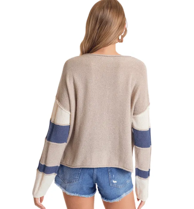 Ashlee Colorblock Sleeve Top