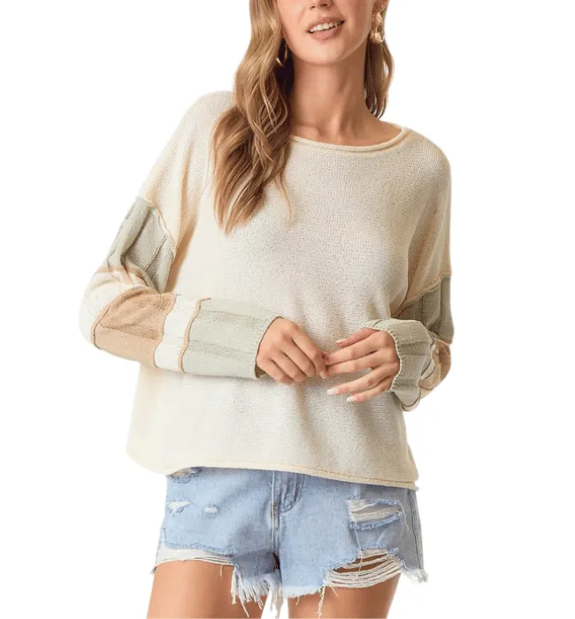 Ashlee Colorblock Sleeve Top