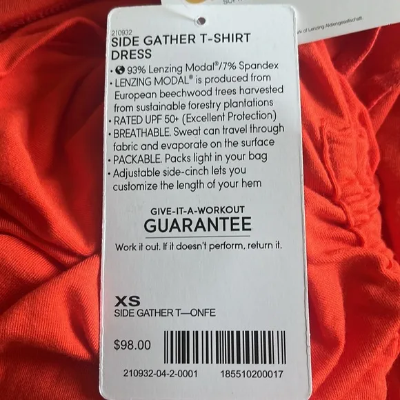 Athleta side gather dress