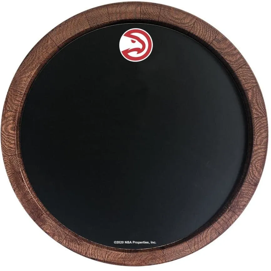 Atlanta Hawks: Chalkboard "Faux" Barrel Top Sign