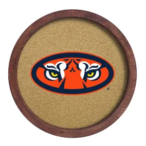 Auburn Tigers: Tiger Eyes - "Faux" Barrel Framed Cork Board
