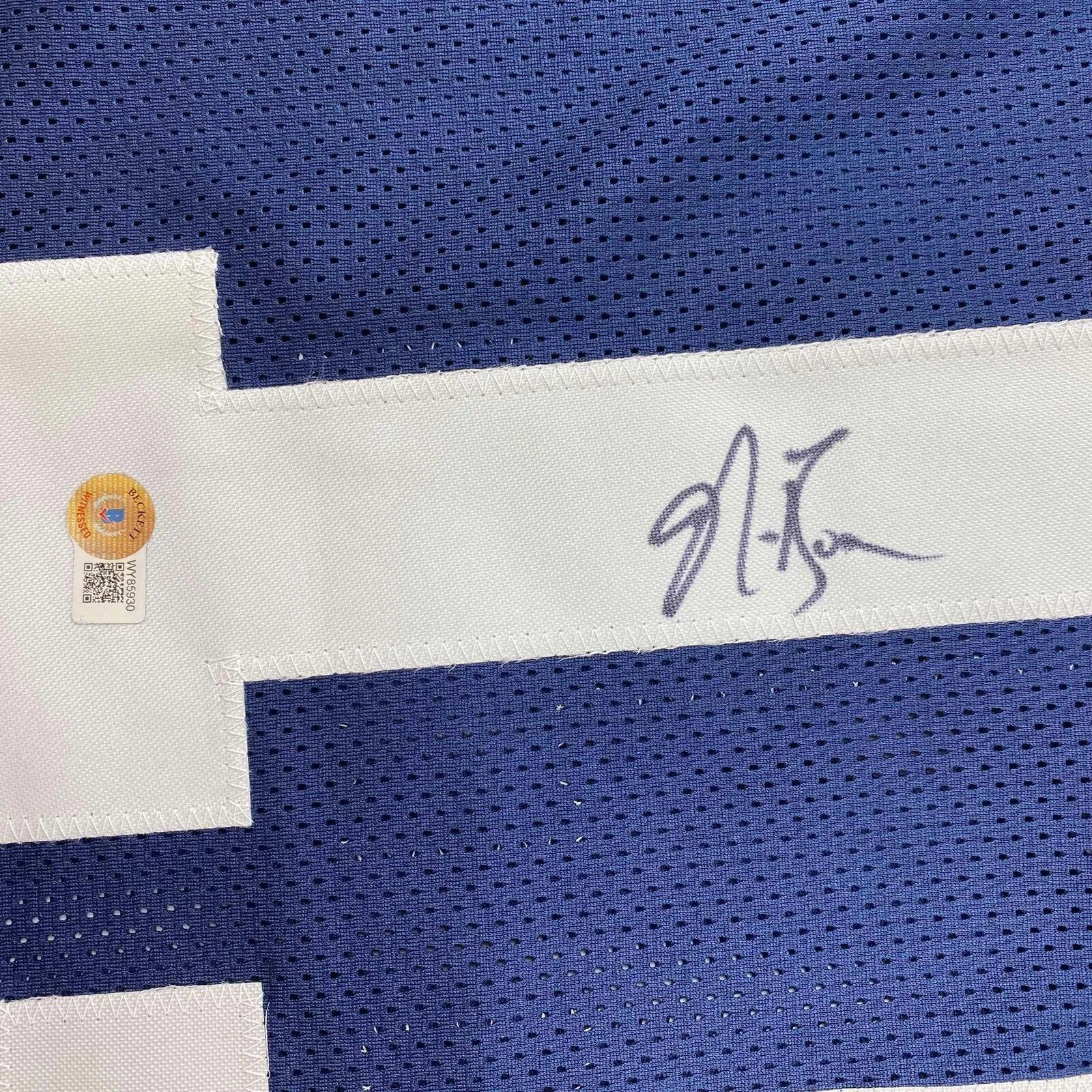 Autographed/Signed NaVorro Bowman Penn State Blue College Jersey Beckett BAS COA