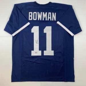 Autographed/Signed NaVorro Bowman Penn State Blue College Jersey Beckett BAS COA