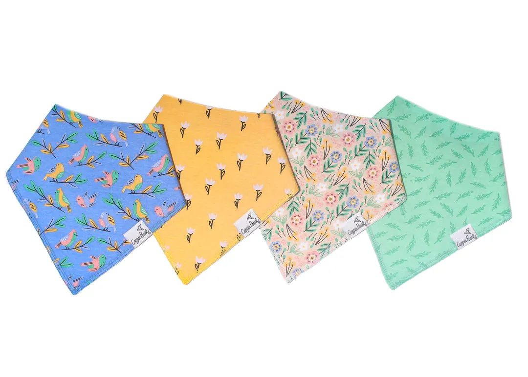 Bandana Bib Set of 4- Birdie