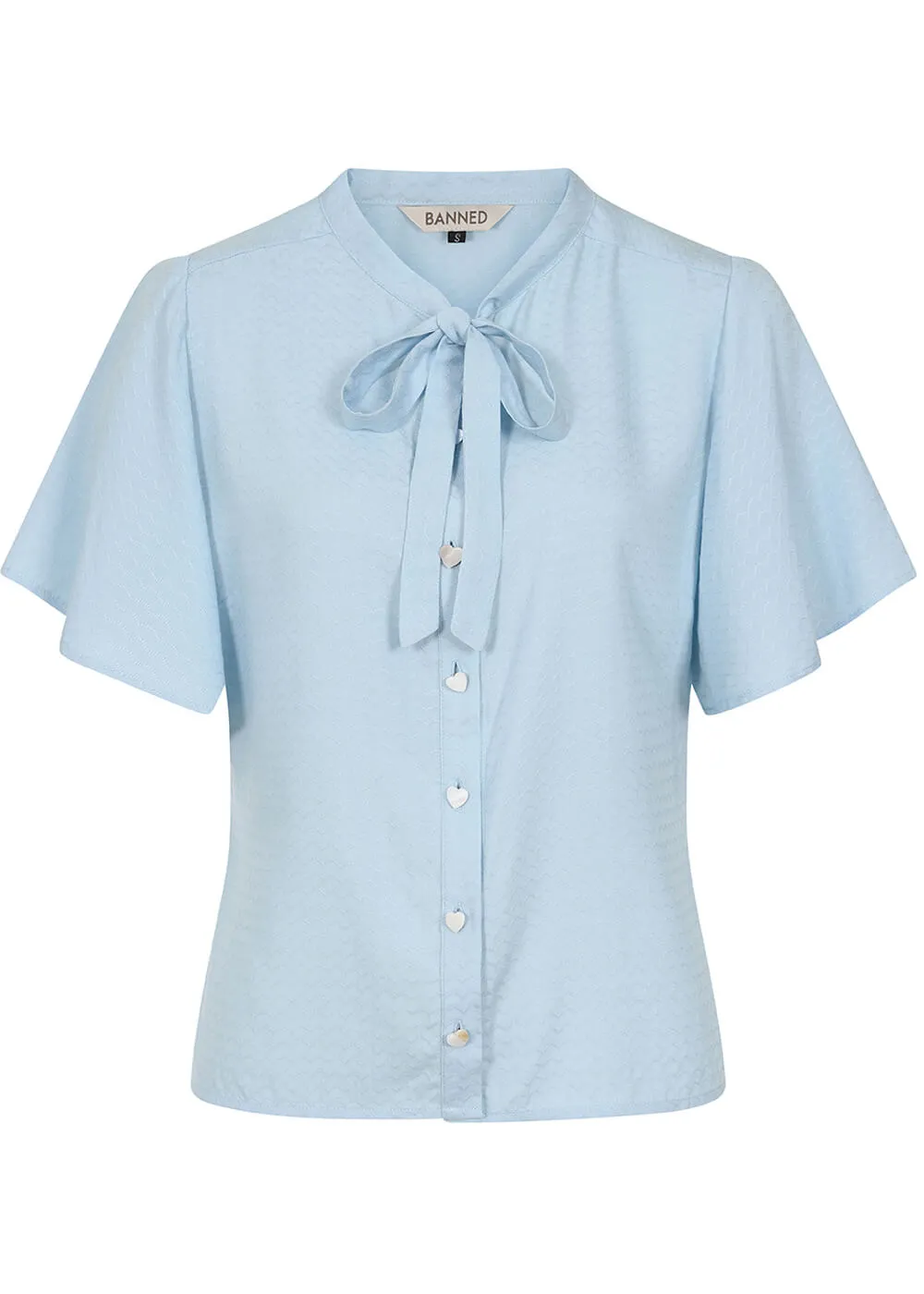 Banned May Wave Blouse Blue