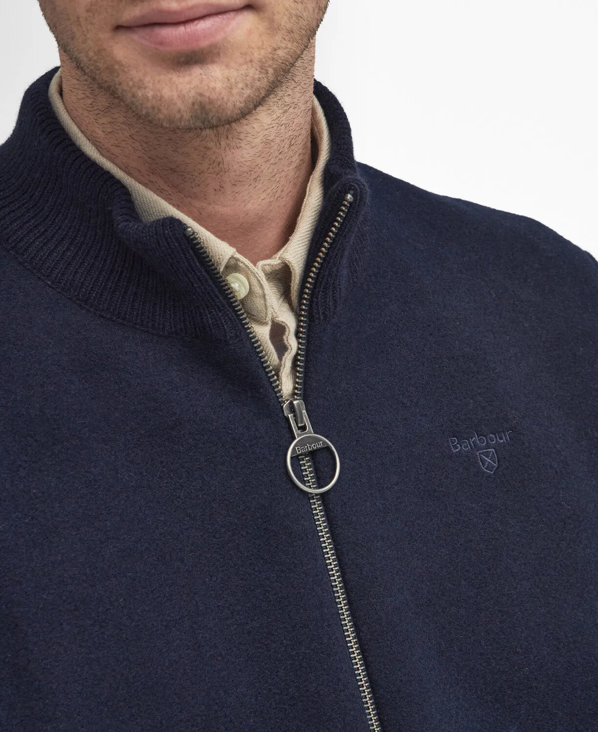 Barbour Mens Balwen zip cardigan - Navy