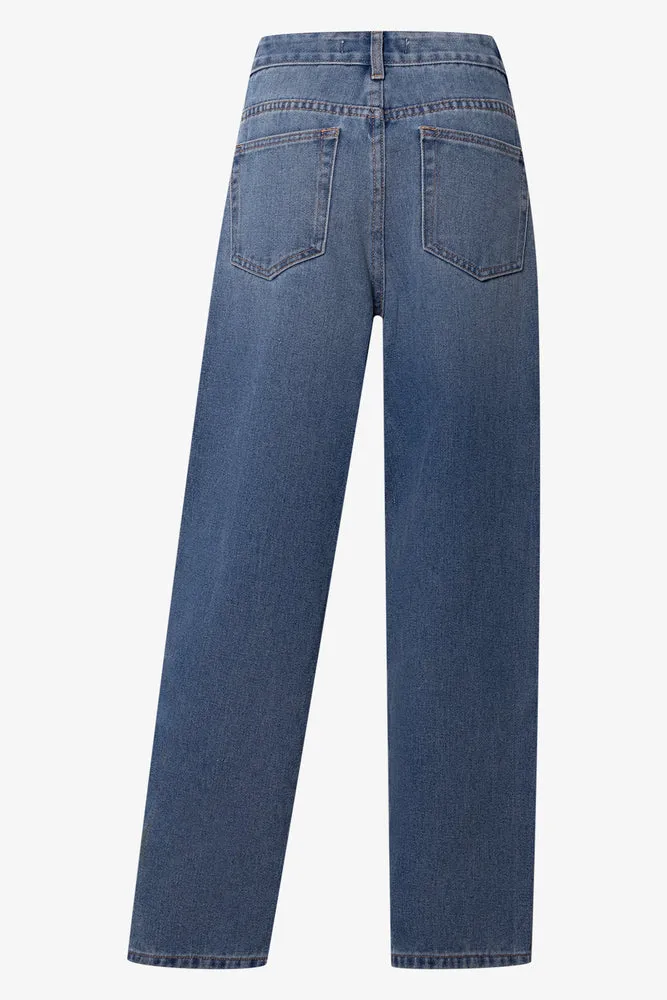 Barrel Leg Jeans Blue
