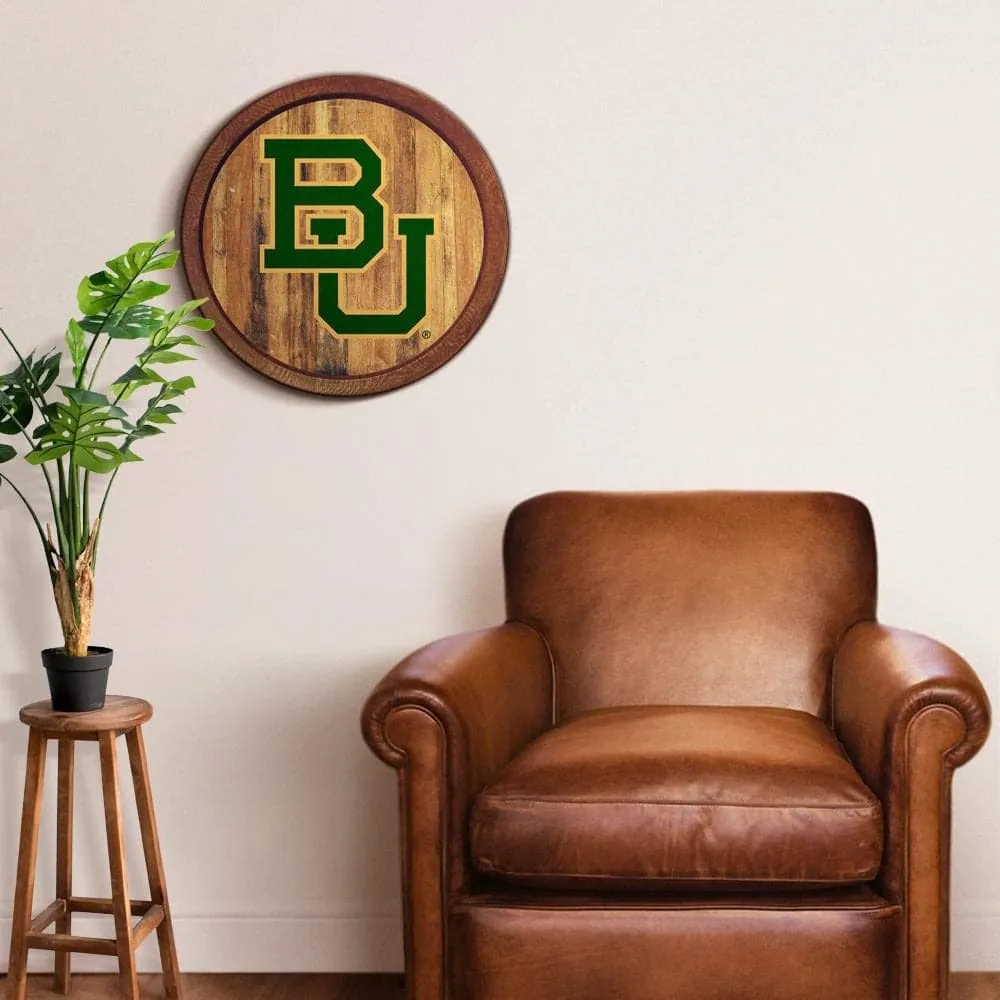 Baylor Bears: "Faux" Barrel Top Sign